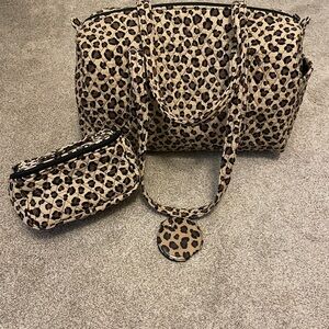 Rare discontinued leopard Vera Bradley travel set